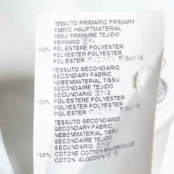 Pre Owned Just Cavalli White Printed Crepe & Chiffon Long Sleeve Top S