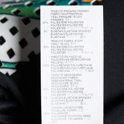 Pre Owned Just Cavalli Black Crepe Contrast perforated Detail Sleeveless Mini Dress L