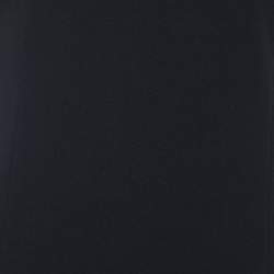 Pre Owned Just Cavalli Black Crepe Contrast perforated Detail Sleeveless Mini Dress L