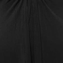 Just Cavalli Black Jersey U-Ring Ruched Detail Mini Dress S