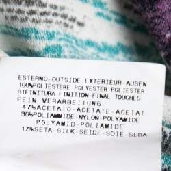 Pre Owned Just Cavalli Multicolor Printed Crepe Ruffled Short Dress S