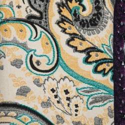 Pre Owned Just Cavalli Multicolor Printed Crepe Ruffled Short Dress S