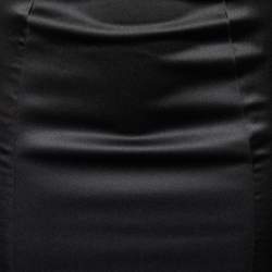 Pre Owned Just Cavalli Black Satin Mermaid Maxi Skirt S