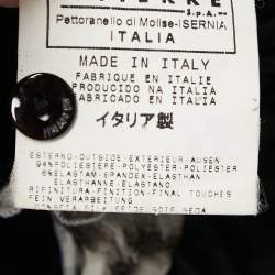 Pre Owned Just Cavalli Black Satin Ruffle Trim Detail Top S