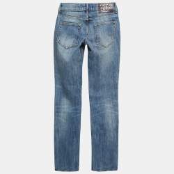 Pre Owned Just Cavalli Light Blue Denim Straight Leg Jeans M Waist 28"