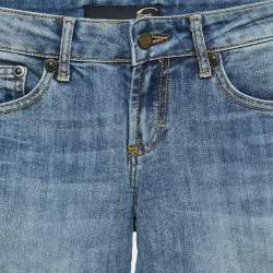 Pre Owned Just Cavalli Light Blue Denim Straight Leg Jeans M Waist 28"