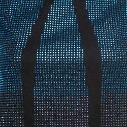 Just Cavalli Black Embellished Wool Sleeveless Mini Dress S