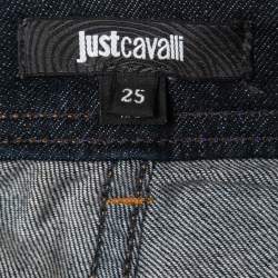 Just Cavalli Dark Blue Denim Flared Jeans S Waist 25"