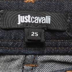 Just Cavalli Dark Blue Denim Flared Jeans S Waist 25"
