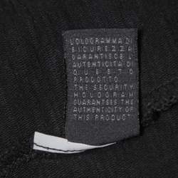 Pre Owned Just Cavalli Black Logo Print Cotton Crew Neck T-Shirt L