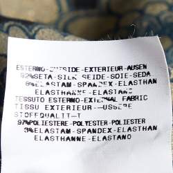 Pre Owned Just Cavalli Black Printed Silk Tunic M