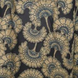 Pre Owned Just Cavalli Black Printed Silk Tunic M