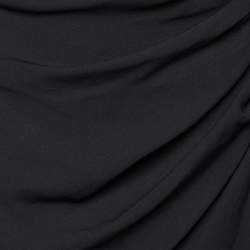 Pre Owned Just Cavalli Black Georgette Layered Ruffled Skirt L