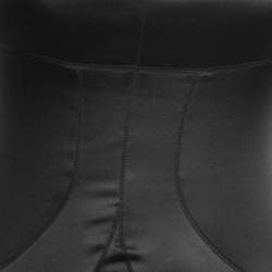 Pre Owned Just Cavalli Black Satin Sleeveless Maxi Dress M