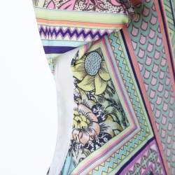 Pre Owned Just Cavalli Multicolor Printed Jersey Sleeveless T-Shirt L