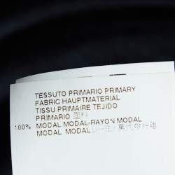 Pre Owned Just Cavalli Black Printed Modal Knit Oversized T-Shirt S