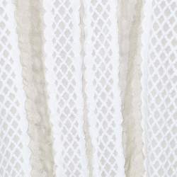 Just Cavalli Cream Silk & Lace Detail Top M