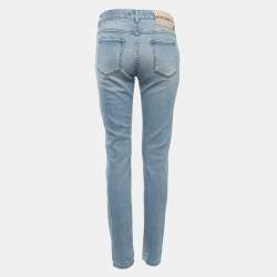 Just Cavalli Blue Distressed Denim Slim Fit Jeans M Waist 29"