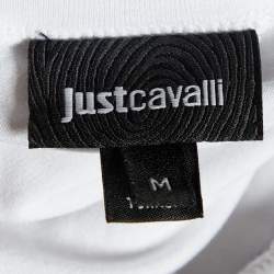 Pre Owned Just Cavalli Multicolor Printed & Knit Tunic Top