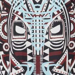 Pre Owned Just Cavalli Multicolor Printed & Knit Tunic Top