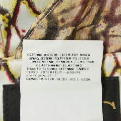 Just Cavalli Multicolor Animal Printed Satin Maxi Dress 3XL