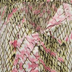 Just Cavalli Multicolor Animal Printed Satin Maxi Dress 3XL
