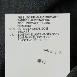 Pre Owned Just Cavalli Black Print Satin Silk Shift Short Dress L