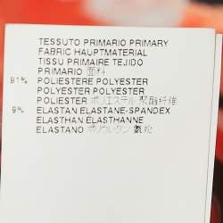 Pre Owned Just Cavalli Black/Orange Animal Print Knit Mini Dress M