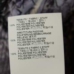 Just Cavalli Multicolor Floral/Snake Print Cotton Zip Front Reversible Jacket L