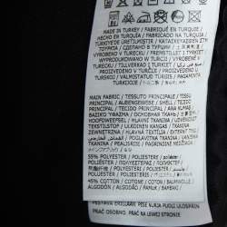 Pre Owned Just Cavalli Black Knit Logo Detail Zip Front Sweatshirt L