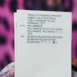 Pre Owned Just Cavalli Multicolor Print Stretch Knit Mini Dress M