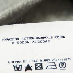 Pre Owned Just Cavalli Grey Striped Cotton Logo Embroidered Sweatshirt XL