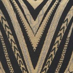 Pre Owned Just Cavalli Black Patterned Knit Sleeveless Mini Dress XS