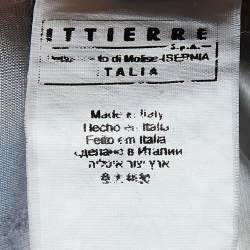 Pre Owned Just Cavalli Brown Printed Jersey Wrap Dress S