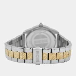 Just Cavalli Multicolor Two-Tone Stainless Steel Solo XL JC1L130M0085 Women's Wristwatch 40 mm