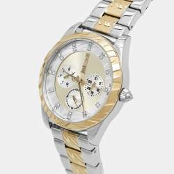 Just Cavalli Multicolor Two-Tone Stainless Steel Solo XL JC1L130M0085 Women's Wristwatch 40 mm