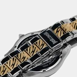 Just Cavalli Multicolor Two-Tone Stainless Steel Solo XL JC1L130M0085 Women's Wristwatch 40 mm