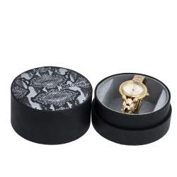 Pre Owned ساعة يد نسائية جاست كافالي جيه سي1أل046أم0065 ستانلس ستيل لون ذهب أصفر 32 مم