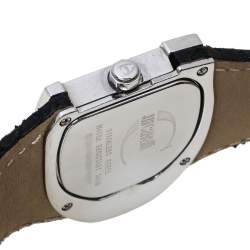 Pre Owned Just Cavalli Black Stainless Steel and Leather R7251160625 Women's Wristwatch 36 mm