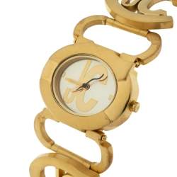 Just Cavalli Gold Tone Stainless Steel JC Link R7253421517 Women's Wristwatch 31 mm