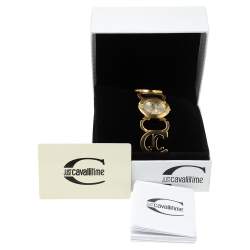 Just Cavalli Gold Tone Stainless Steel JC Link R7253421517 Women's Wristwatch 31 mm