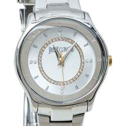 Pre Owned Just Cavalli Silver Two Tone Stainless Steel 7253587501 Milady Women's Wristwatch 34MM