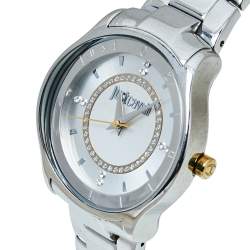 Pre Owned Just Cavalli Silver Two Tone Stainless Steel 7253587501 Milady Women's Wristwatch 34MM