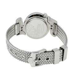 Pre Owned Just Cavalli Silver Stainless Steel Sin R7253591503 Women's Wristwatch 35 mm