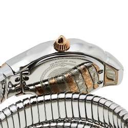 Just Cavalli Two-Tone Stainless Steel Glam Snake Septagon JC1L112M0055 Women's Wristwatch 22 mm