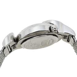 Pre Owned Just Cavalli Silver Stainless Steel Sin R7253591503 Women's Wristwatch 35 mm