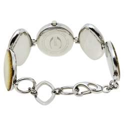 Pre Owned ساعة يد نسائية جاست كافالي سينا 7253785035 ستانلس ستيل فضي 27 مم