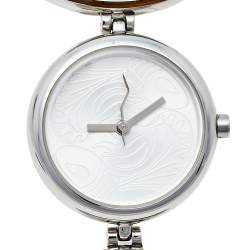 Pre Owned ساعة يد نسائية جاست كافالي سينا 7253785035 ستانلس ستيل فضي 27 مم