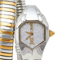 Pre Owned ساعة يد نسائية جاست كافالي ثعبان جي سي1أل115أم0045 ستانلس ستيل لونين 22مم