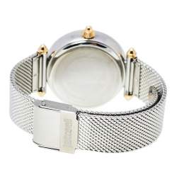 Pre Owned Just Cavalli Silver Two-Tone Stainless Steel Animaller JC1L085M0095 Women's Wristwatch 32 mm